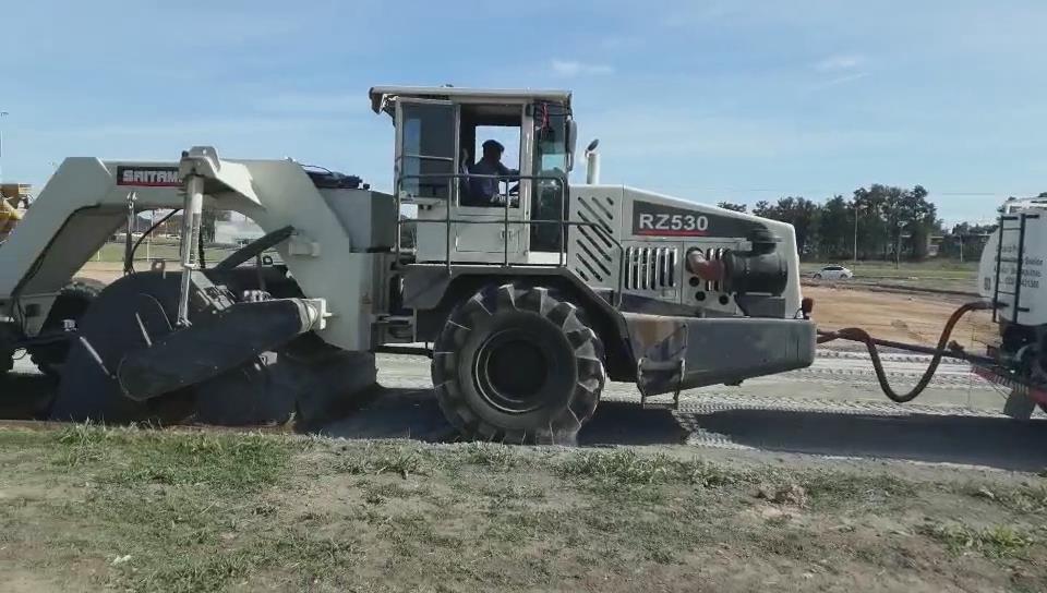 RZ530，阿根廷冷再生施工